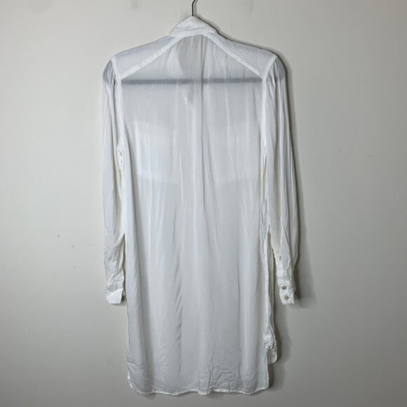 Aritzia  Wilfred Free Veronika Shirt Dress Off White Tunic long sleeve Size XXS - Picture 12 of 14